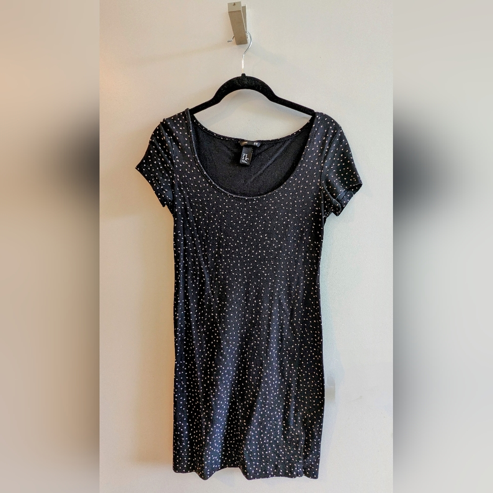 H&M Mini Polka Dot Black Bodycon Dress